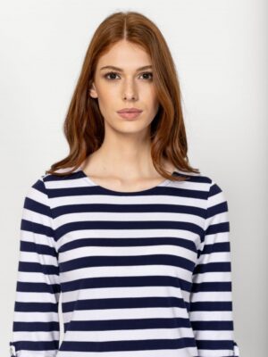 Γυναικείο μπλουζάκι με μανίκια 34 Copia15047 Navy (2)