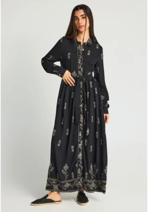 Γυναικείο φόρεμα μάξι FBL013 119 13 Black