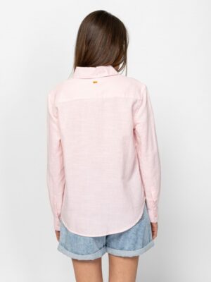 Γυναικείο πουκάμισο λινό Retta40037 L.T Roze