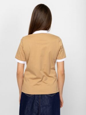 Γυναικείο πόλο t shirt Delozia21018 Beige