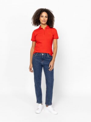 Γυναικείο πόλο t shirt Diallas21017 Red (4)