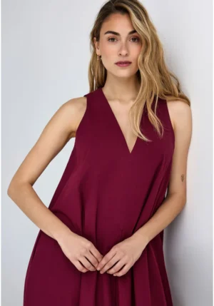 Γυναικείο relaxed μάξι φόρεμα από βαμβάκι FBL013 118 13 Burgundy (3)