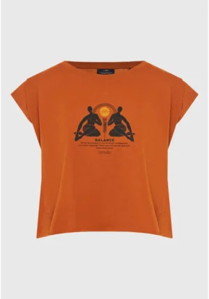 Γυναικείο t shirt από οργανικό βαμβάκι FBL013 127 04 Spicy Pumpkin