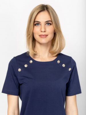 Γυναικείο t shirt Martella17084 Navy (2)