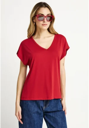 Γυναικείο t shirt με V λαιμόκοψη FBL013 111 04 Baked Apple