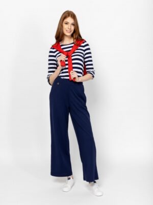 Γυναικείο Wide leg παντελόνι FridasT86011 Navy