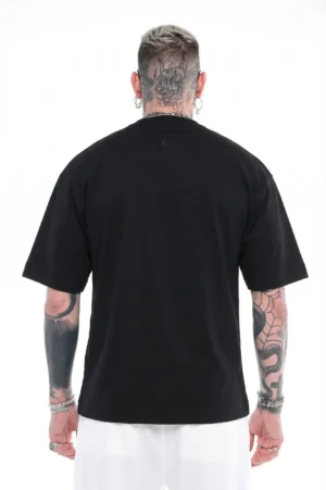 loose fit t shirt 350001Black (2)