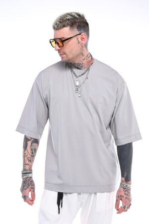loose fit t shirt 350003 Grey (4)