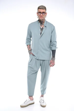 oversize πουκάμισο Halo 9020 Mint (3)