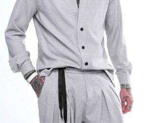 oversize πουκάμισο Halo 902003 Grey