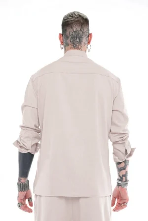 oversize πουκάμισο Halo 902024 Beige (2)