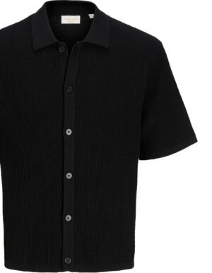πλεκτό πουκάμισο 12293584 Black
