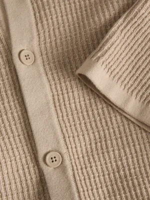 πλεκτό πουκάμισο 12293584 Feather Gray (3)