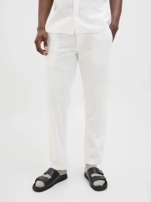 Relaxed Fit λινό παντελόνι 12248606 White