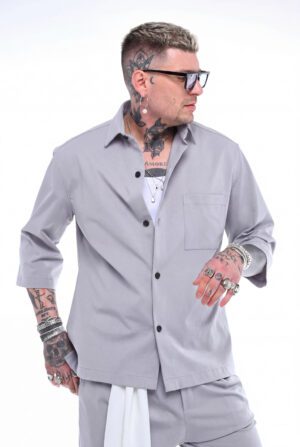 Relaxed Fit πουκάμισο Breeze 951003 Grey