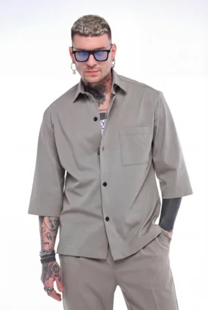 Relaxed Fit πουκάμισο Breeze 951048 Fango