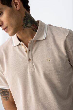 t shirt polo 10064381117 Beige (4)