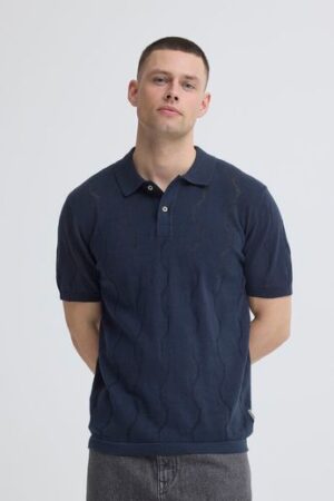 t shirt polo πλεκτό 20720742 186011 Navy (4)