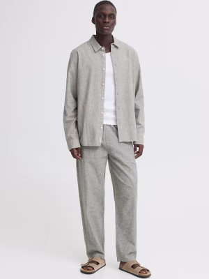 chinos παντελόνι λινό 20720673180515 Dusty Olive (3)