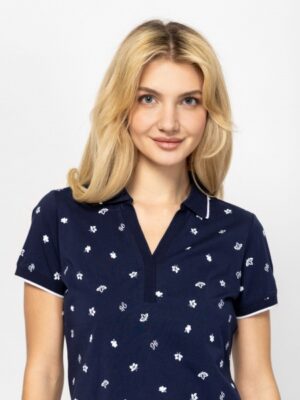 Γυναικεία polo μπλούζα Domis21024 Navy