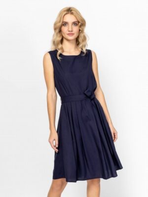 Γυναικείο midi φόρεμα Verti50062 Navy (2)