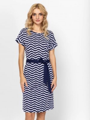 Γυναικείο midi φόρεμα VinonaT23026 Navy (3)