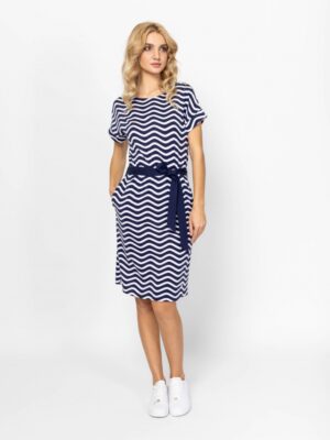 Γυναικείο midi φόρεμα VinonaT23026 Navy