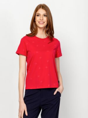 Γυναικείο t shirt με τύπωμα MeggieT17082 Red