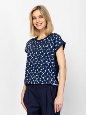 Γυναικείο t shirt MonsaT17096 Navy (3)