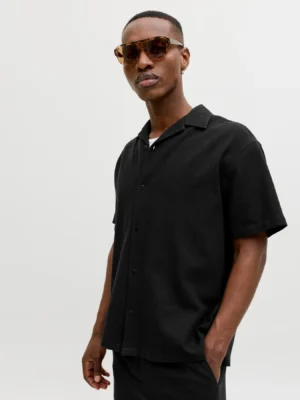 κοντομάνικο πουκάμισο 12295551 Black (4)