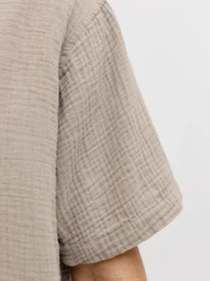πουκάμισο με κοντά μανίκια 12291812 Vintage Khaki (2)