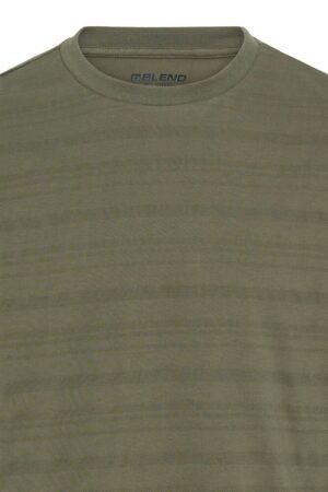 t shirt με ανάγλυφη πλέξη 20721087900010080 Olive Green (2)