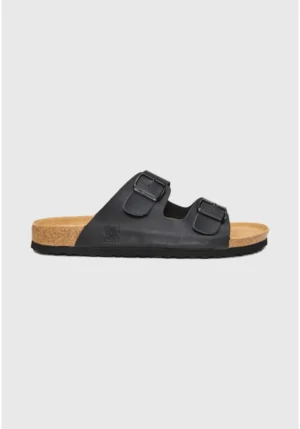 Ανδρικά δερμάτινα σανδάλια FBM013 004 08 Black (3)