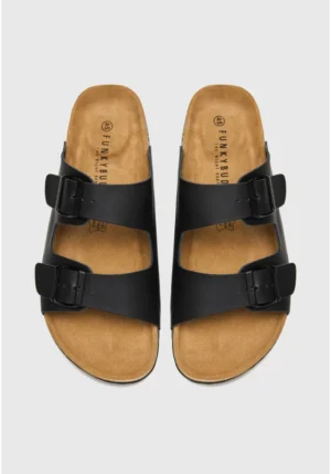 Ανδρικά δερμάτινα σανδάλια FBM013 004 08 Black