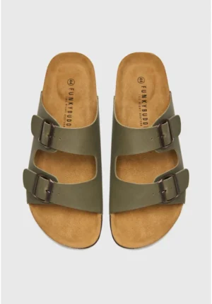 Ανδρικά δερμάτινα σανδάλια FBM013 004 08 Sage Green (3)