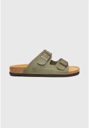 Ανδρικά δερμάτινα σανδάλια FBM013 004 08 Sage Green