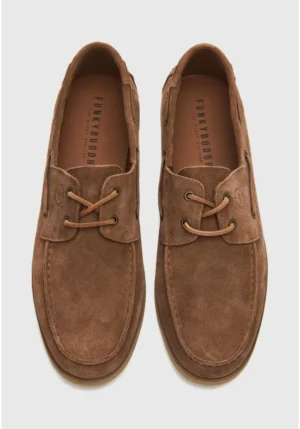 Ανδρικά suede boat shoes FBM013 045 08 Coconut Shell (4)