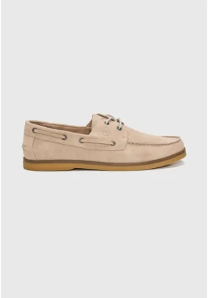 Ανδρικά suede boat shoes FBM013 045 08 Greige