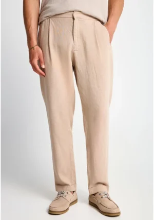 Ανδρικό loose chino παντελόνι FBM013 007 02 Greige
