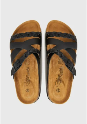 Γυναικεία δερμάτινα σανδάλια FBL013 119 08 Sage Green (5)