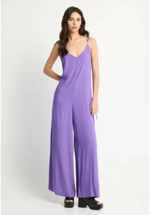 Γυναικεία loose fit ολόσωμη φόρμα FBL013 100 12 Dusty Levander