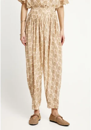 Γυναικεία loose Fit παντελόνα FBL013 101 02 Cloud Cream