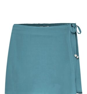 Γυναικεία Μίνι φούστα με δέσιμο FBL013 101 14 Green Lake