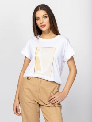 Γυναικείο t shirt με τύπωμα MaplinT17078 White