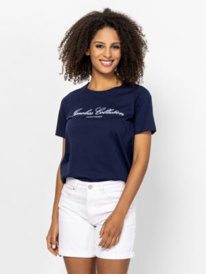 Γυναικείο t shirt με τύπωμα MerulisT17088 Navy (4)