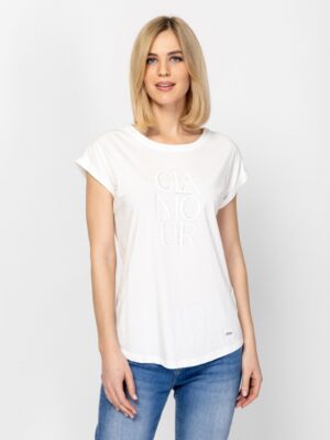 Γυναικείο t shirt με άνετη εφαρμογή MalenaT17104 White (4)