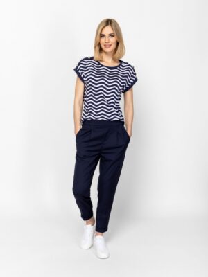 Γυναικείο t shirt με άνετη εφαρμογή MilenaT17079 Navy