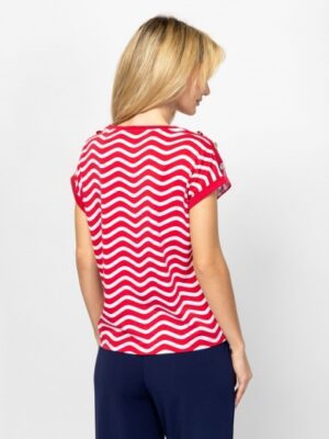 Γυναικείο t shirt με άνετη εφαρμογή MilenaT17079 Red (3)