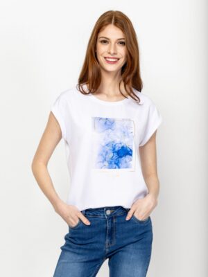Γυναικείο t shirt με άνετη εφαρμογή MonaT17099 Marble