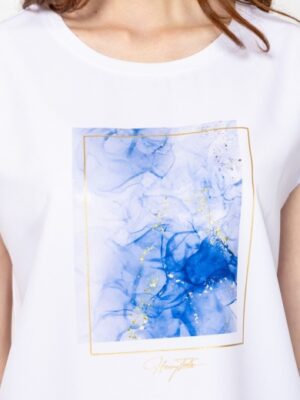 Γυναικείο t shirt με άνετη εφαρμογή MonaT17099 Marble (4)